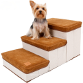 Rangement pliable pour animaux de compagnie escaliers marteaux sur le canapé de lit surface douce de chiot sans glissement